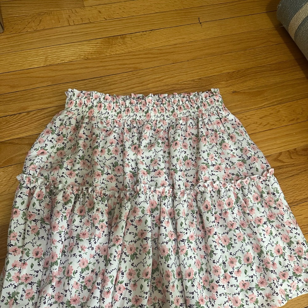 Charming Floral A-Line Skirt